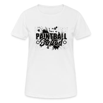 Paintball Gift Paintballer Paintball Player - Women's Breathable T-Shirt - white - Front - AI Model Female 172 dark (172cm)