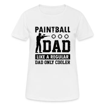 Paintball Father Shooting Sports Gift - Women's Breathable T-Shirt - white - Front - AI Model Female 172 dark (172cm)