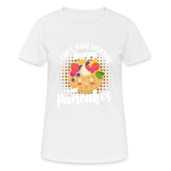Pfannkuchen Food Lover Best Pancake Maker - Frauen T-Shirt atmungsaktiv - Weiß - Vorne - AI Model Female 172 dark (172cm)