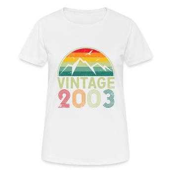 Classic Vintage 2003 20th Birthday 20 Year Old - Women's Breathable T-Shirt - white - Front - AI Model Female 172 dark (172cm)