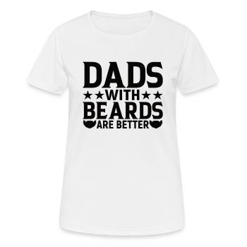 Père Barbu Père barbu - T-shirt respirant Femme - blanc - Devant - AI Model Female 172 dark (172cm)