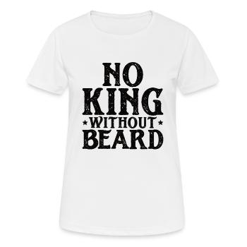 Vollbart und Bartträger Barthaare Schnauzbart - Frauen T-Shirt atmungsaktiv - Weiß - Vorne - AI Model Female 172 dark (172cm)