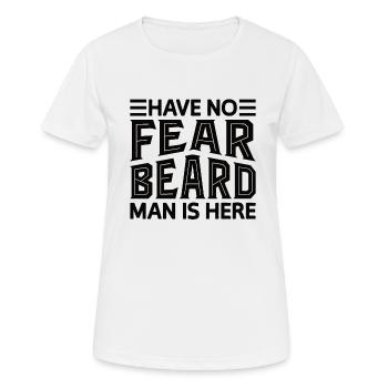 Vollbart und Bartträger Barthaare Schnauzbart - Frauen T-Shirt atmungsaktiv - Weiß - Vorne - AI Model Female 172 dark (172cm)