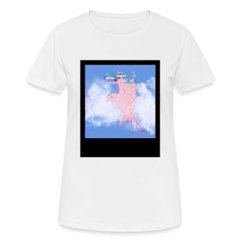 Interdit - T-shirt respirant Femme - blanc - Devant - AI Model Female 172 dark (172cm)