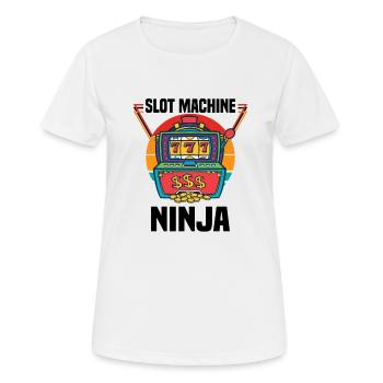 Kasino Glücksspiel Spielautomat Kartenspiel - Frauen T-Shirt atmungsaktiv - Weiß - Vorne - AI Model Female 172 dark (172cm)