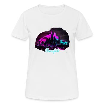 Bangkok Thaïlande Thaïlande Voyage Bangkok Tenue. - T-shirt respirant Femme - blanc - Devant - AI Model Female 172 dark (172cm)