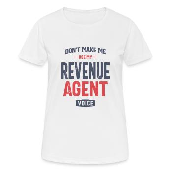 Revenue Agent - Women's Breathable T-Shirt - white - Front - AI Model Female 172 dark (172cm)