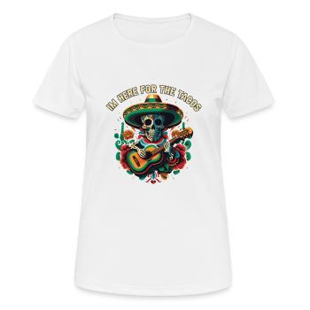 I'm Here For The Tacos Taco Eater Mexican Food Foo - Frauen T-Shirt atmungsaktiv - Weiß - Vorne - AI Model Female 172 dark (172cm)