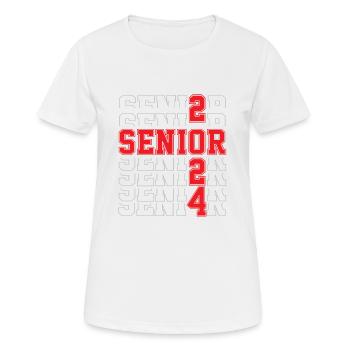 Class of 2024 Senior Year 24. - Women's Breathable T-Shirt - white - Front - AI Model Female 172 dark (172cm)