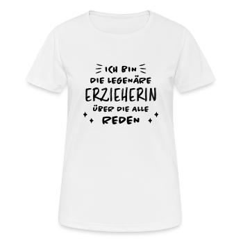 Erzieherin Lustiger Spruch Job Erzieherin Geschenk - Frauen T-Shirt atmungsaktiv - Weiß - Vorne - AI Model Female 172 dark (172cm)
