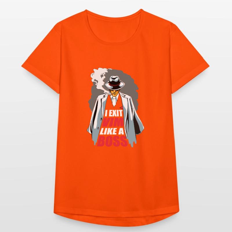 I Exit VIM Like a Boss for Linux Coder and Hacker Frauen T-Shirt atmungsaktiv