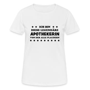 Apothekerin Lustige Spruch Beruf Apotheke Geschenk - Frauen T-Shirt atmungsaktiv - Weiß - Vorne - AI Model Female 172 dark (172cm)