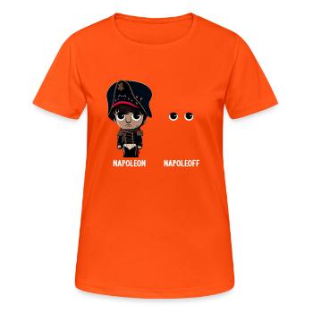Napoleon Napoleoff Merry Napoleon Bonaparte - Women's Breathable T-Shirt - neon orange - Front - AI Model Female 172 dark (172cm)