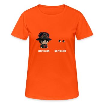 Napoleon Napoleoff Merry Napoleon Bonaparte - Women's Breathable T-Shirt - neon orange - Front - AI Model Female 172 dark (172cm)