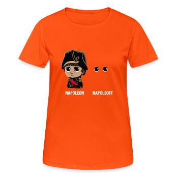 Napoleon Napoleoff Merry Napoleon Bonaparte - Women's Breathable T-Shirt - neon orange - Front - AI Model Female 172 dark (172cm)