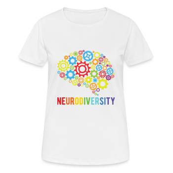 Neurodiversity For Neurodiversity Awareness - Women's Breathable T-Shirt - white - Front - AI Model Female 172 dark (172cm)