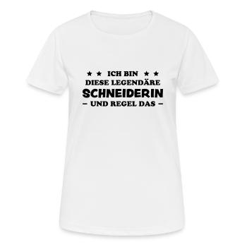 Schneiderin Nähen Witz Spruch Schneiderin Geschenk - Frauen T-Shirt atmungsaktiv - Weiß - Vorne - AI Model Female 172 dark (172cm)