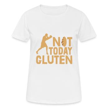 Funny Not Today Gluten For Gluten Free Lover - Frauen T-Shirt atmungsaktiv - Weiß - Vorne - AI Model Female 172 dark (172cm)