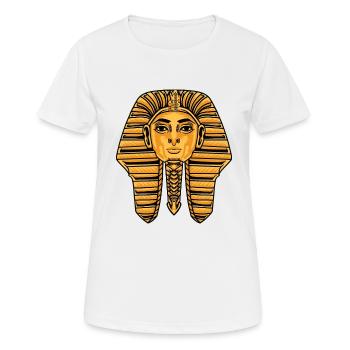 King Tut Pharaoh Ancient Egyptian For Anthropologi - Frauen T-Shirt atmungsaktiv - Weiß - Vorne - AI Model Female 172 dark (172cm)