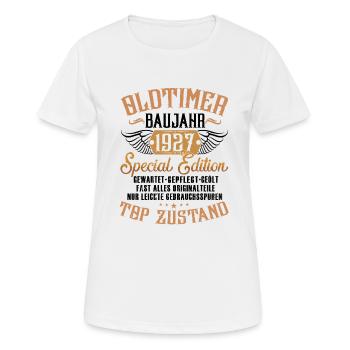Oldtimer Baujahr 1927 - Frauen T-Shirt atmungsaktiv - Weiß - Vorne - AI Model Female 172 dark (172cm)
