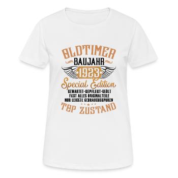 Oldtimer Baujahr 1923 - Frauen T-Shirt atmungsaktiv - Weiß - Vorne - AI Model Female 172 dark (172cm)