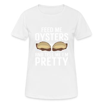 Cadeau amateur de fruits de mer fruits de mer - T-shirt respirant Femme - blanc - Devant - AI Model Female 172 dark (172cm)