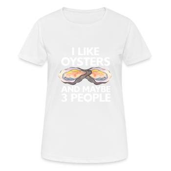 Cadeau amateur de fruits de mer fruits de mer - T-shirt respirant Femme - blanc - Devant - AI Model Female 172 dark (172cm)