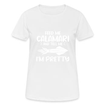 Cadeau amateur de fruits de mer fruits de mer - T-shirt respirant Femme - blanc - Devant - AI Model Female 172 dark (172cm)