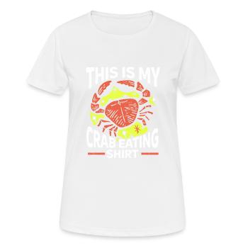 Cadeau amateur de fruits de mer fruits de mer - T-shirt respirant Femme - blanc - Devant - AI Model Female 172 dark (172cm)