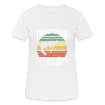 Cadeau amateur de fruits de mer fruits de mer - T-shirt respirant Femme - blanc - Devant - AI Model Female 172 dark (172cm)