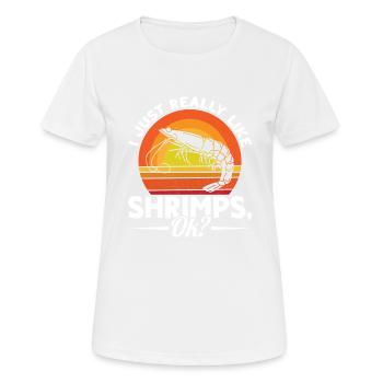 Amateurs de fruits de mer Cadeau Fruits de mer - T-shirt respirant Femme - blanc - Devant - AI Model Female 172 dark (172cm)
