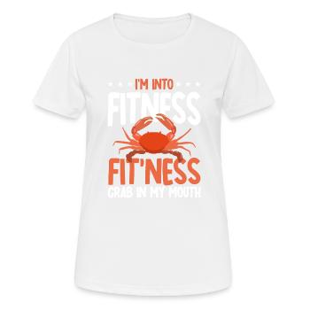 Amateurs de fruits de mer Cadeau Fruits de mer - T-shirt respirant Femme - blanc - Devant - AI Model Female 172 dark (172cm)