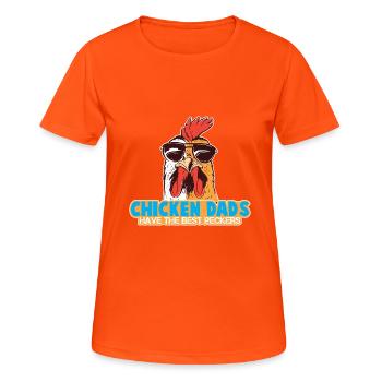 Chicken Daddy Chicken Chicken Father - Women's Breathable T-Shirt - neon orange - Front - AI Model Female 172 dark (172cm)
