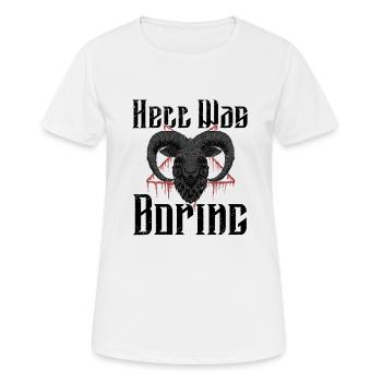 Satan Belzébuth Diable Gothique Pentagramme Mystique - T-shirt respirant Femme - blanc - Devant - AI Model Female 172 dark (172cm)