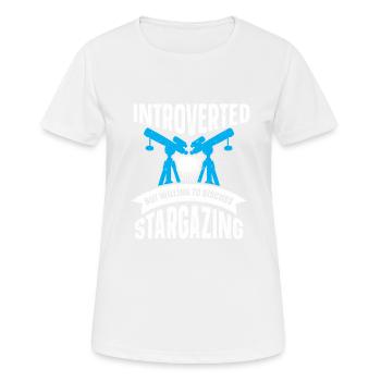 Stargazer Poison Cosmology Stargazing - Women's Breathable T-Shirt - white - Front - AI Model Female 172 dark (172cm)