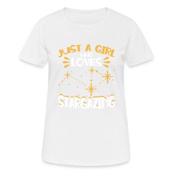 Stargazer Poison Cosmology Stargazing - Women's Breathable T-Shirt - white - Front - AI Model Female 172 dark (172cm)