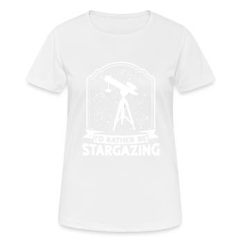 Stargazer Poison Cosmology Stargazing - Women's Breathable T-Shirt - white - Front - AI Model Female 172 dark (172cm)