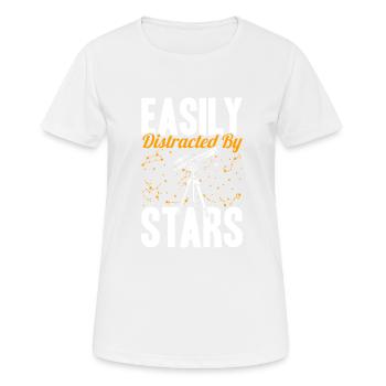 Stargazer Poison Cosmology Stargazing - Women's Breathable T-Shirt - white - Front - AI Model Female 172 dark (172cm)