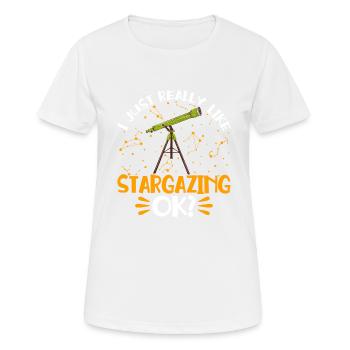 Stargazer Poison Cosmology Stargazing - Women's Breathable T-Shirt - white - Front - AI Model Female 172 dark (172cm)