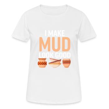 Ceramic Oven Cermaicist Ceramic Clay Oven Pot - Women's Breathable T-Shirt - white - Front - AI Model Female 172 dark (172cm)