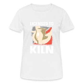 Ceramic Oven Cermaicist Ceramic Clay Oven Pot - Women's Breathable T-Shirt - white - Front - AI Model Female 172 dark (172cm)
