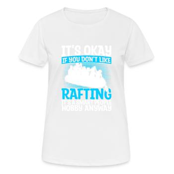 Rafting Raft Gift Paddler Rafting - Women's Breathable T-Shirt - white - Front - AI Model Female 172 dark (172cm)
