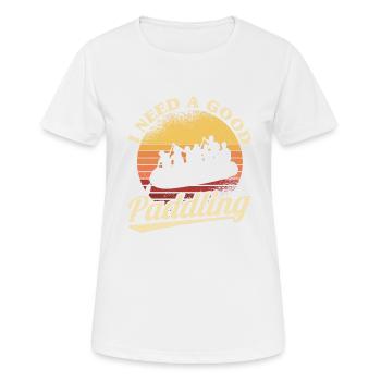 Rafting Raft Gift Paddler Rafting - Women's Breathable T-Shirt - white - Front - AI Model Female 172 dark (172cm)