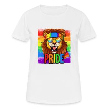Fierté LGBTQ Christopher Street Day Costume Fierté - T-shirt respirant Femme - blanc - Devant - AI Model Female 172 dark (172cm)