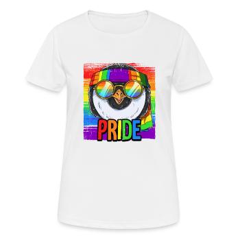 Fierté LGBTQ Christopher Street Day Costume Fierté - T-shirt respirant Femme - blanc - Devant - AI Model Female 172 dark (172cm)