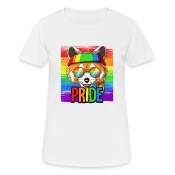 Fierté LGBTQ Christopher Street Day Costume Fierté - T-shirt respirant Femme - blanc - Devant - AI Model Female 172 dark (172cm)