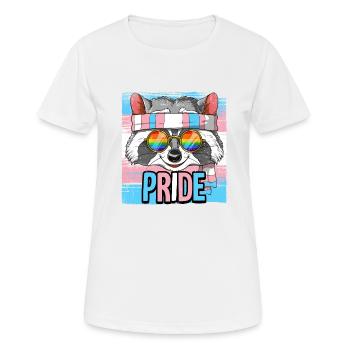 Fierté LGBTQ Transgender Costume Costume Mois de la fierté - T-shirt respirant Femme - blanc - Devant - AI Model Female 172 dark (172cm)