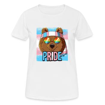 Fierté LGBTQ Transgender Costume Costume Mois de la fierté - T-shirt respirant Femme - blanc - Devant - AI Model Female 172 dark (172cm)