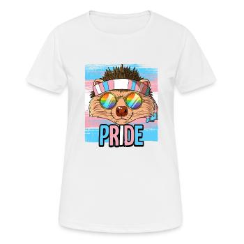 Fierté LGBTQ Transgender Costume Costume Mois de la fierté - T-shirt respirant Femme - blanc - Devant - AI Model Female 172 dark (172cm)