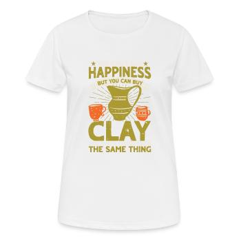 Ceramic Oven Cermaicist Ceramic Clay Oven Pot - Women's Breathable T-Shirt - white - Front - AI Model Female 172 dark (172cm)